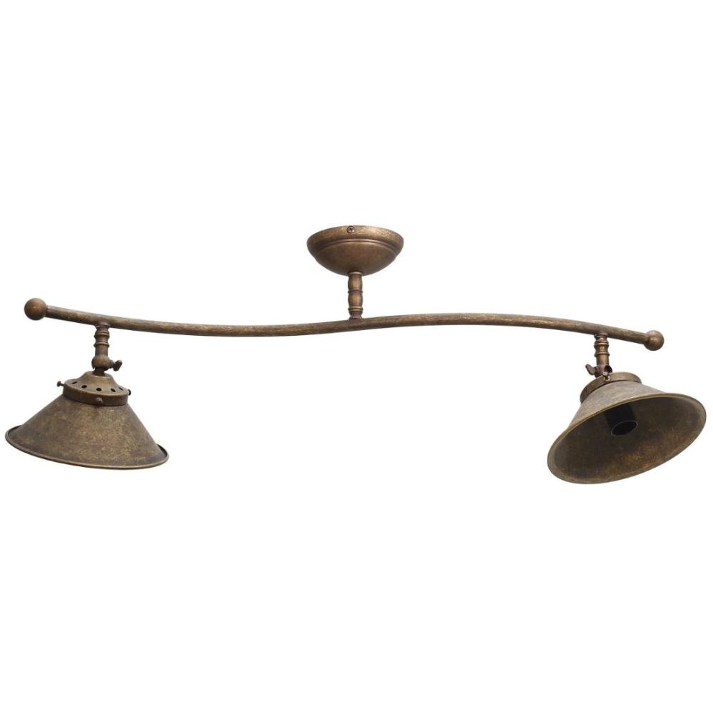 rusztikus rez mennyezeti lampa mediterran vintage antikolt loft paraszthaz videki hangulatu ket izzos spot konyha vilagitas plafon lampa haloszoba folyoso nappali kis belmagassag.jpg